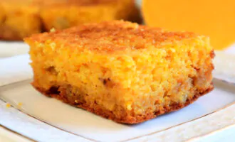 Манник из тыквы в сиропе